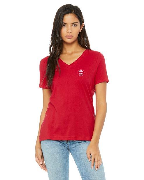 Keller Williams KW-SMBC6405-EMBROIDERED-LF BELLA+CANVAS ® Women’s Relaxed Jersey Short Sleeve V-Neck Tee 