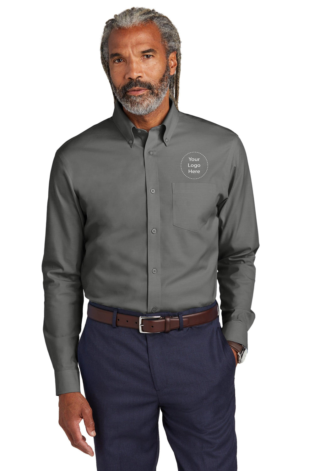 Keller Williams NEW KW-BB18000 Brooks Brothers® Wrinkle-Free Stretch Pinpoint Shirt 