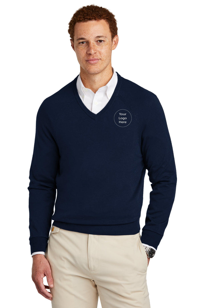 Keller Williams NEW KW-BB18400 Brooks Brothers® Cotton Stretch V-Neck Sweater 