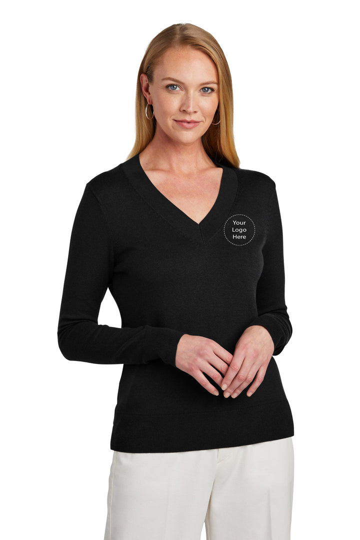 Keller Williams NEW KW-BB18401 Brooks Brothers® Women’s Cotton Stretch V-Neck Sweater 