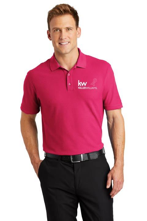Keller Williams KW-TPK500 BrestCancerAwareness PA® Silk Touch™ Polo 