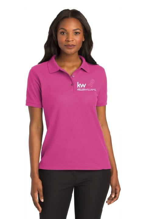 Keller Williams KW-TPL500 BrestCancerAwareness PA® Ladies' Silk Touch™ Polo 