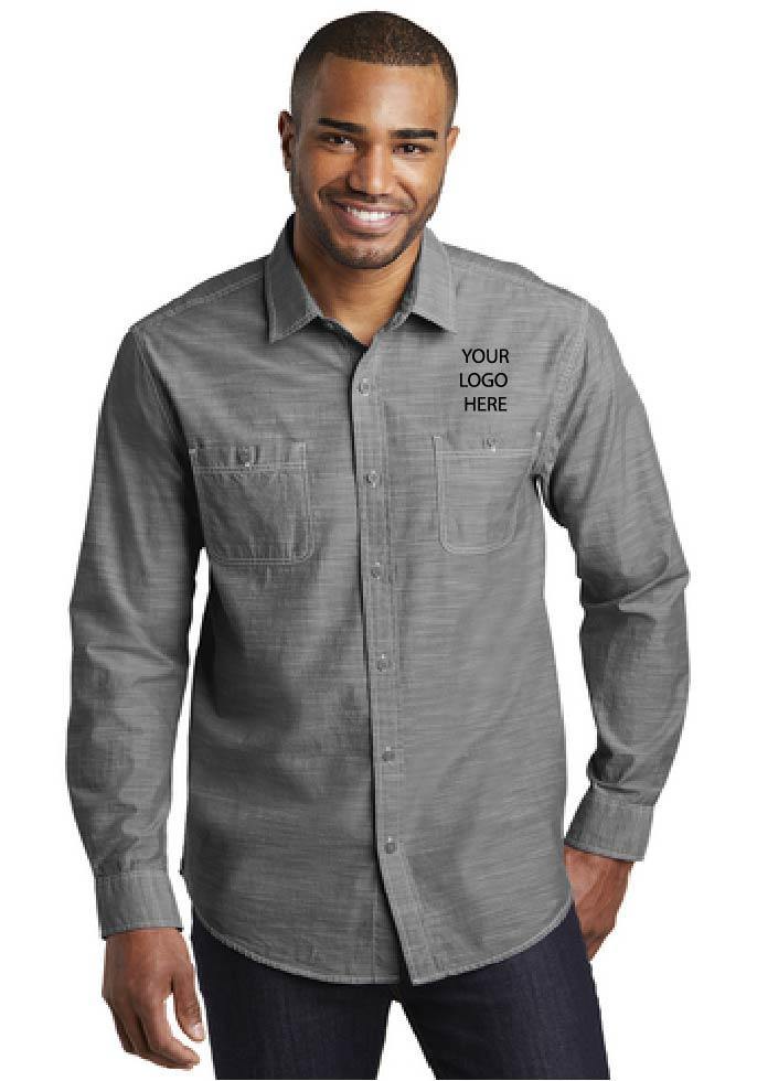 Keller Williams KW-SMW380 PA® Men's Long Sleeve Chambray Shirt 